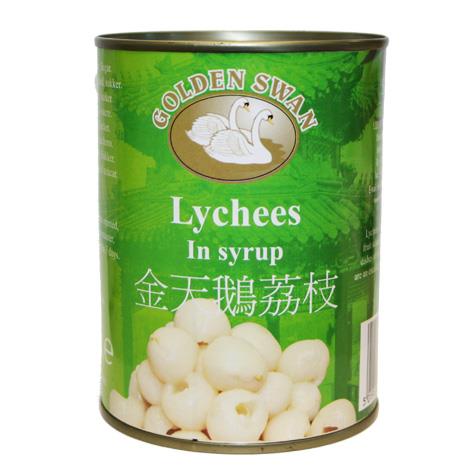 Golden Swan Lychees In Syrup 567g Tin Pack of 1 or 12 Tins
