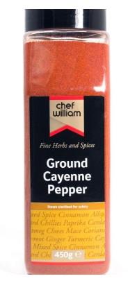 Chef William Cayenne Pepper 450g