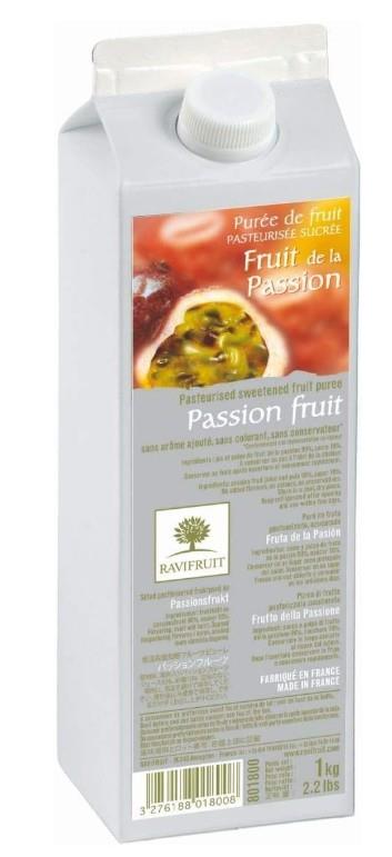 Ravifruit Ambient Passion Fruit Puree 1kg Tetra - The Chef Store UK