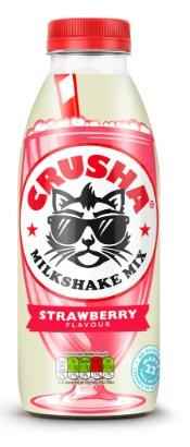 Crusha Strawberry Milkshake Syrup 1ltr Pack of 1 or 12