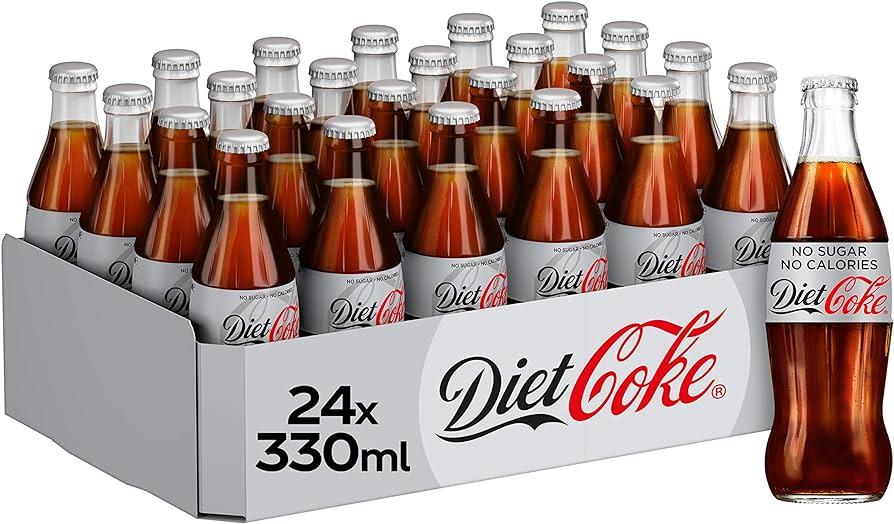 Icon Diet Coke (Glass bottle) 24 x 330ml - The Chef Store UK