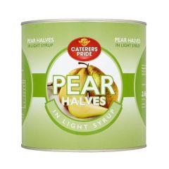 Caterers Choice Pear Halves In Syrup 2.6kg Pack of 1 or 6