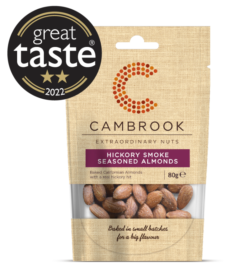 Cambrook Hickory Smoked Seasoned Almonds 12 x 80g