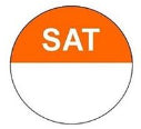 Saturday (Orange) Colour Coded Food Label 1000 x 19mm - The Chef Store UK