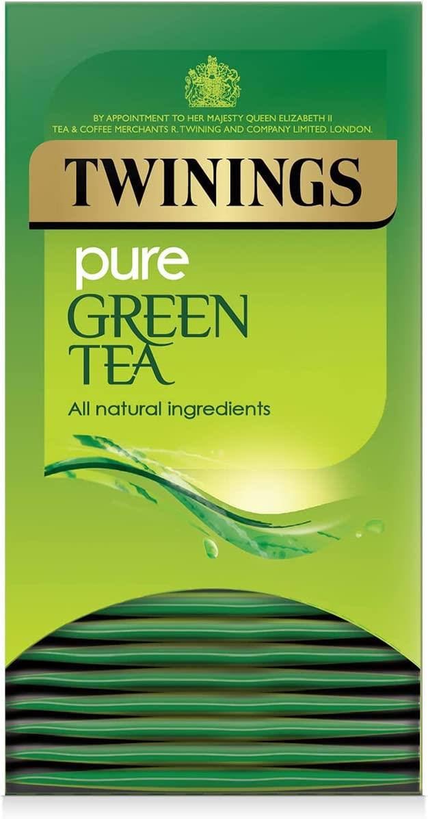 Twinings Pure Green Tea 20 Envelope/Bags - The Chef Store UK