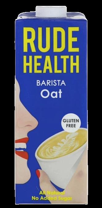 Rude Health Gluten Free Oat Barista Drink 1ltr Pack of 1 or 6 Cartons Dairy Alternative Vegan