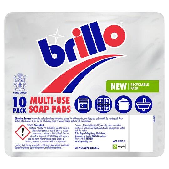 Brillo Soap Pads 10 per pack - The Chef Store UK