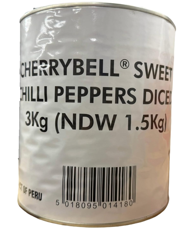 Cherrybell Diced Sweet Chilli Pepper 3kg