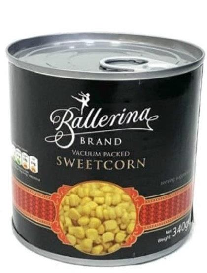 Ballerina Sweetcorn 340g Tin - The Chef Store UK