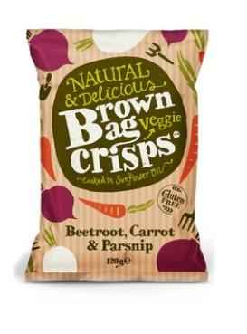 Brown Bag Beetroot, Carrot & Parsnip Veg Crisps 8 x 120g
