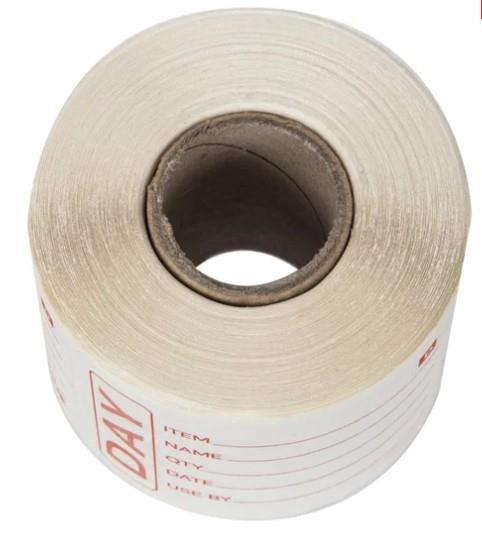 Hygiplas Dissolvable Prepared Food Labels 250 x 5cm x 7.5cm - The Chef Store UK