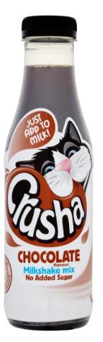 Crusha Chocolate No Added Sugar Milkshake Syrup 500ml Pack of 1 or 6 Bottles