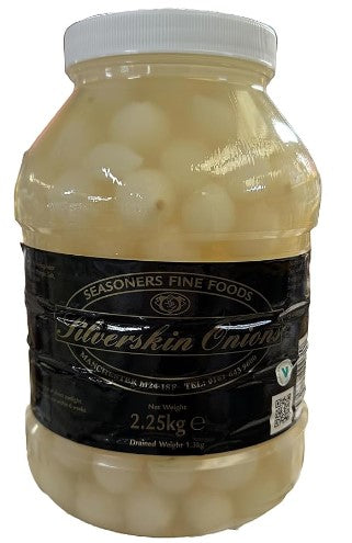 Seasoners Pickled Silverskin Onions 2.25kg Jar - The Chef Store UK