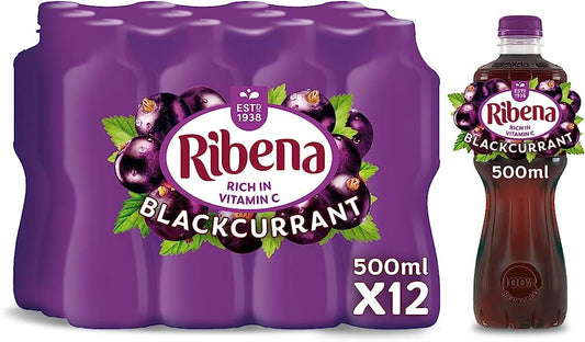 Ribena Blackcurrant 12 x 500ml Bottles - The Chef Store UK