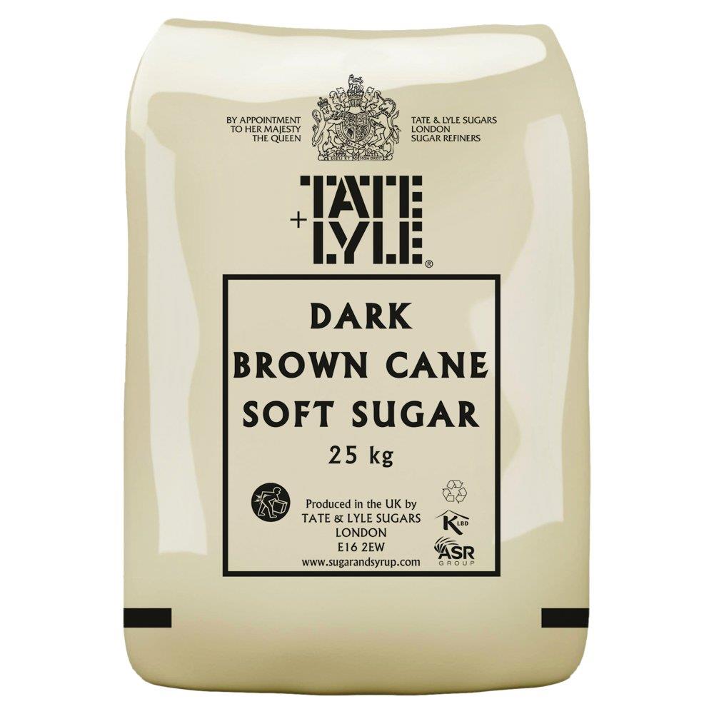 Tate & Lyle Soft Dark Brown Sugar Sack 25kg - The Chef Store UK