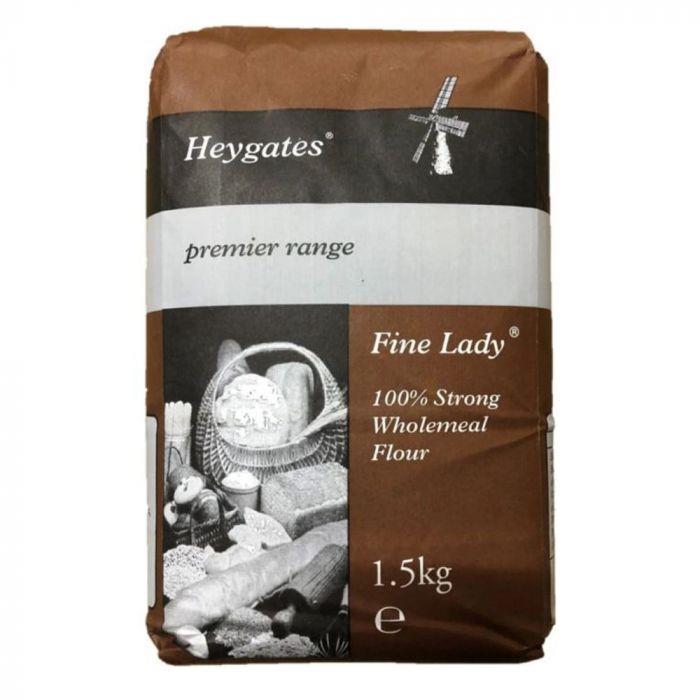Fine Lady Wholemeal Flour 1.5kg Pack of 1 or 6
