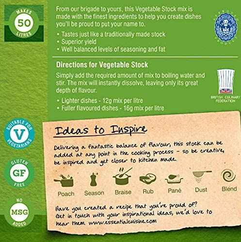 Essential Cuisine Vegetable Stock Mix 800gm / 50ltr