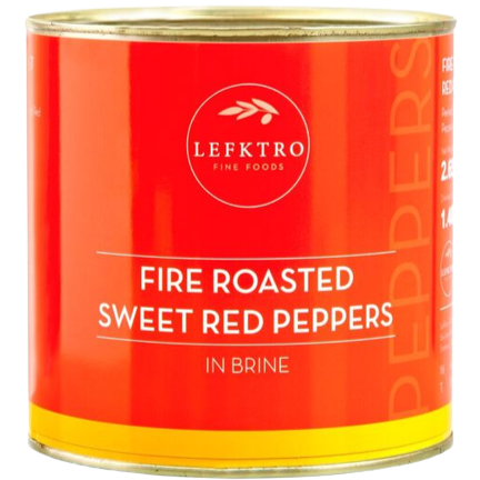 Lefktro Roasted Red Peppers 2.65kg - The Chef Store UK
