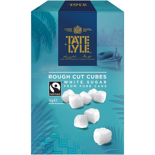 Tate & Lyle White Rough Cut Sugar Cubes 1kg - The Chef Store UK