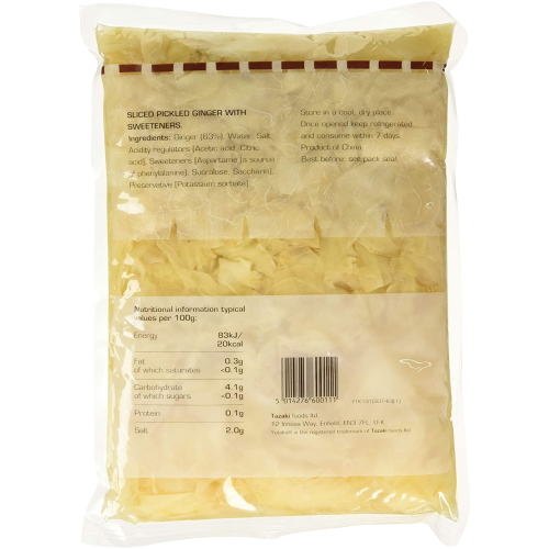 Yutaka Premium Grade NON COLOURED Sushi Ginger 1.6kg - The Chef Store UK