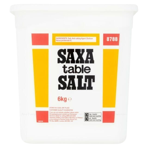 SAXA Table Salt 6kg - The Chef Store UK