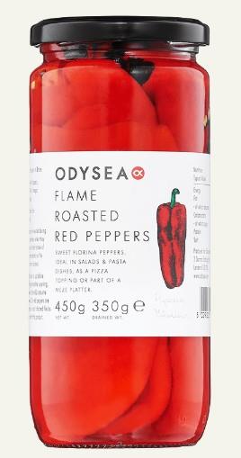 Odysea Roasted Red Peppers 450g - The Chef Store UK
