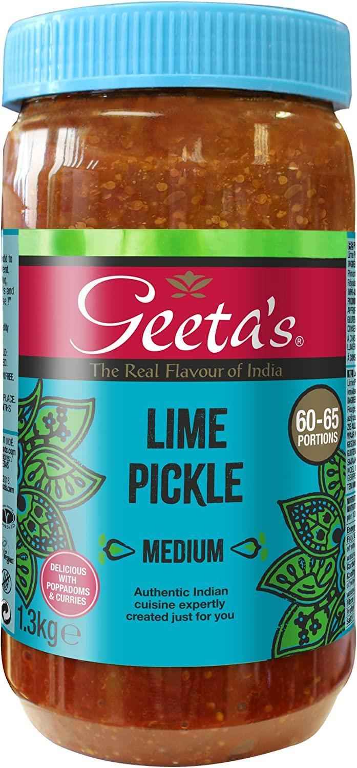 Geeta's Lime Pickle 1.3kg Tub - The Chef Store UK