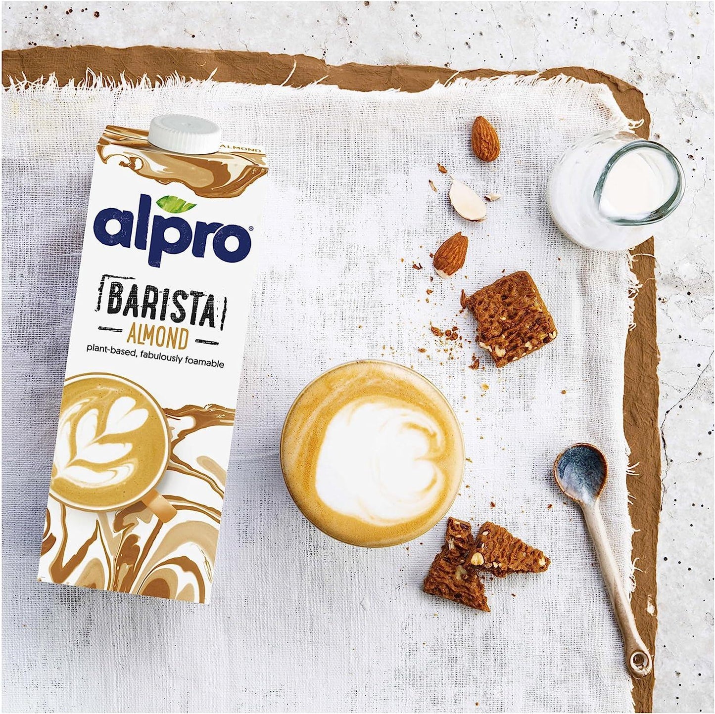 Alpro Barista Almond Milk 1L. Pack of 1 or 12. Dairy Alternative Vegan