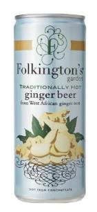 Folkingtons Hot Ginger Beer Can 12 x 250ml