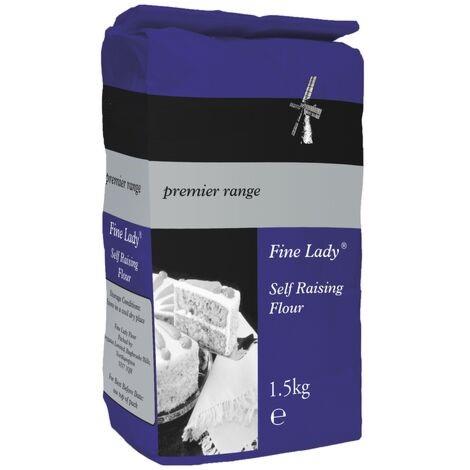 Heygates Fine Lady Self Raising Flour 1.5kg  Pack of 1 or 6