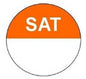 Saturday (Orange) Colour Coded Food Label 1000 x 19mm - The Chef Store UK