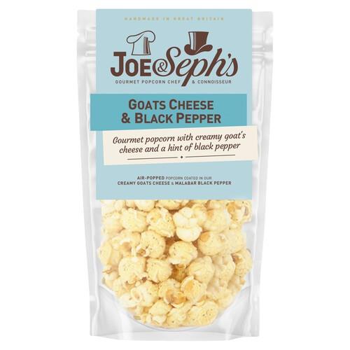Joe & Sephs Goats Cheese & Cracked Black Pepper Popcorn 70g - The Chef Store UK