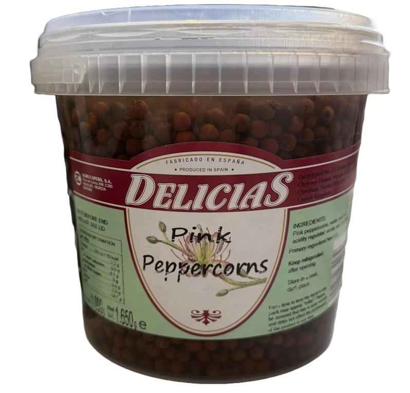 Delicias Pink Peppercorns In Brine 1.65kg