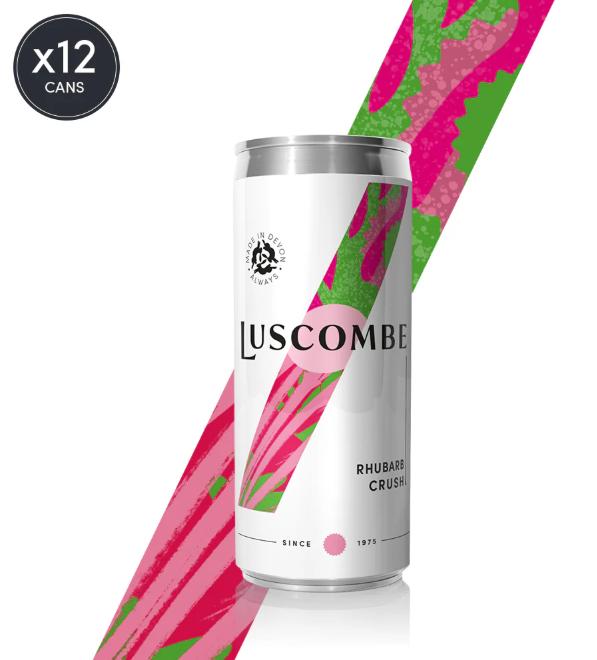 Luscombe Rhubarb Crush Cans 12 x 320ml