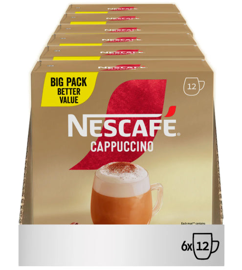 Nescafe Cappucino Sachets 6 x 12 Sachets
