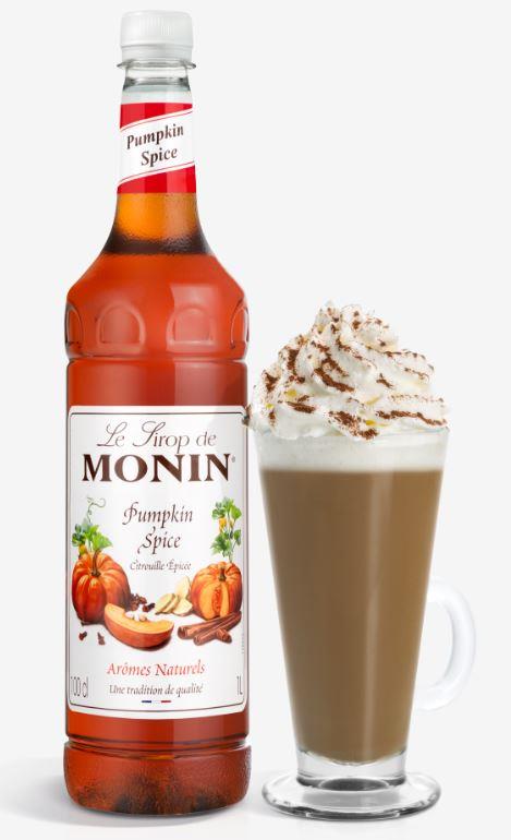 Monin Pumpkin Spice Syrup (Plastic) 1ltr - The Chef Store UK