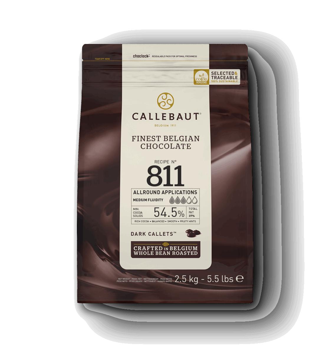 Callebaut Dark Chocolate 811 – 2.5kg Belgian Couverture