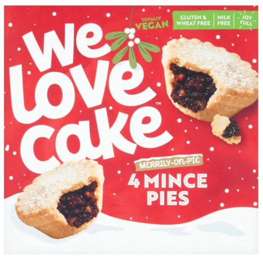 We Love Cake Gluten Free Mince Pies 4 x 55g