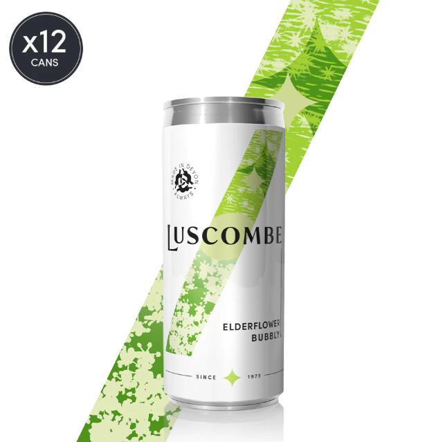 Luscombe Elderflower Bubbly Cans 12 x 320ml