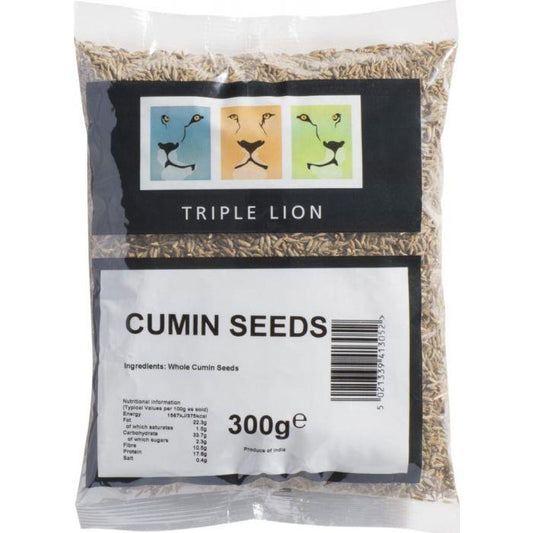 Triple Lion Whole Cumin Seeds 300g - The Chef Store UK