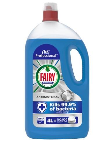 Fairy Antibacterial Washing Up Liquid (Blue) 4ltr - The Chef Store UK