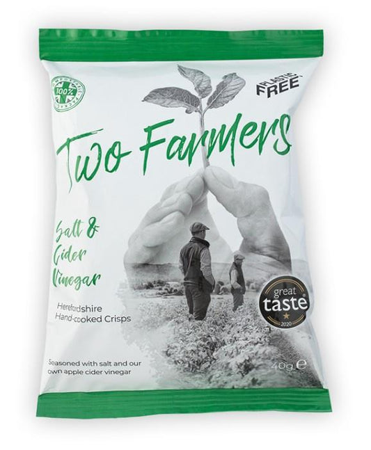 Two Farmers Crisps Salt & Cider Vinegar 24 x 40g - The Chef Store UK