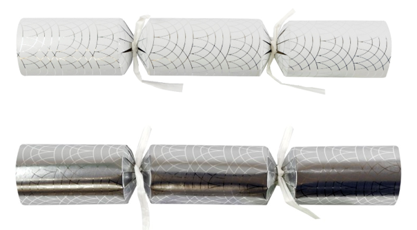 Silver & White Geo Crackers 50 x 11inch XTOMCCC5A021