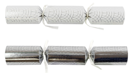 Silver & White Geo Crackers 50 x 11inch XTOMCCC5A021