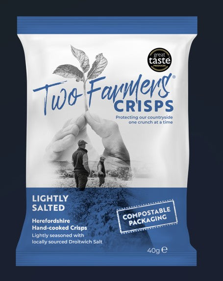 Two Farmers Crisps Lightly Salted 24 x 40g