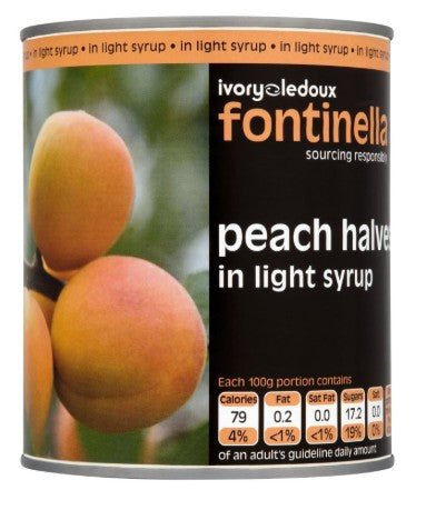 Fontinella Peach Halves in Syrup 820g