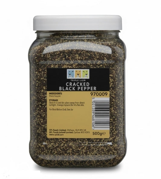 Triple Lion Cracked Black Pepper 500gm