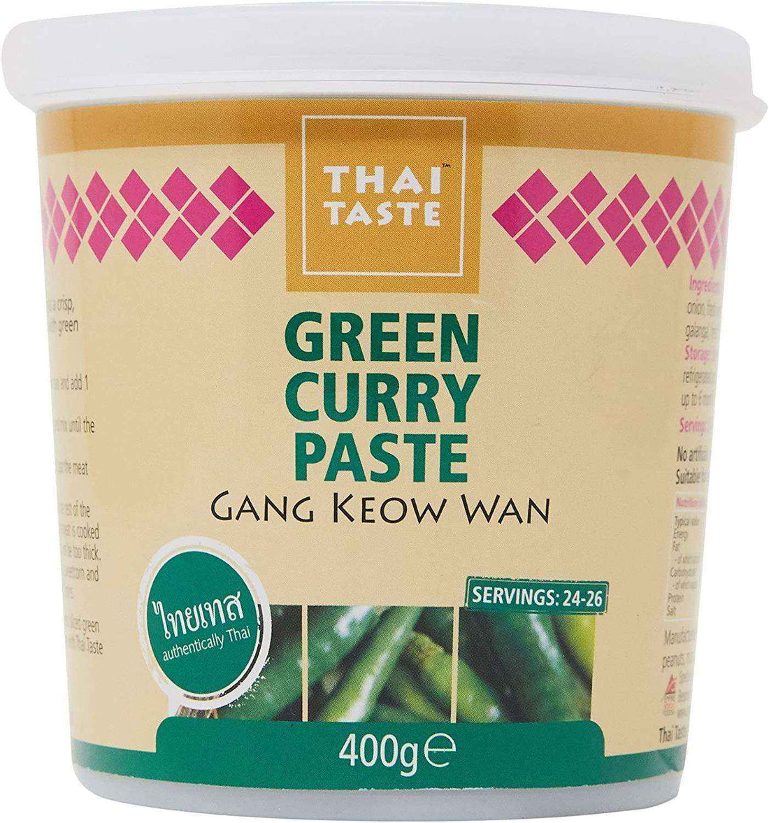Thai Taste Gang Keow Wan GREEN Curry Paste 400gm - The Chef Store UK