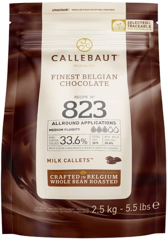 Callebaut 33.6% Milk Chocolate Callets 2.5kg