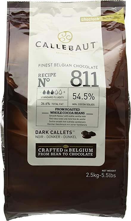Callebaut 811 Plain Chocolate Callets 2.5kg